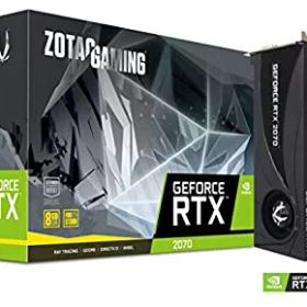 【中古-非常に良い】 Zotac ZT-T20700A-10P ZOTAC NVIDIA Geforce GAMING RTX 2070ブロワーGDDR6 DP/HDMIチューリングVR 4K PCI Expressグラフィックカードブラック