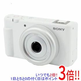 【1日と5.0のつく日、18日はポイント3倍！】【中古】SONY製 デジタルカメラ VLOGCAM ZV-1F (W) ホワイト 2010万画素 元箱あり