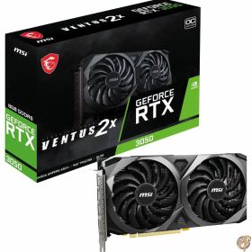 MSI GeForce RTX 3050 VENTUS 2X 8G OC ゲーミンググラフィックスカード - 8GB GDDR6X 1807MHz PCI Express Gen 4 x 8 128ビット 3x DP v 1.4a HDMI 2.1 (4K対応)