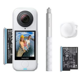 【エントリーで最大全額ポイント還元｜2/5まで】 INSTA360｜インスタ360 360°カメラ Insta360 X4 Air スターターバンドル アークティックホワイト CINSAAFA-SE17 [8K対応 /防水]