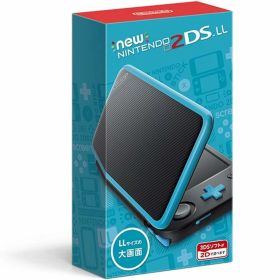 【整備済み品】 Newニンテンドー2DS LL ブラック×ターコイズ SDカードフォーマット済 [video game]