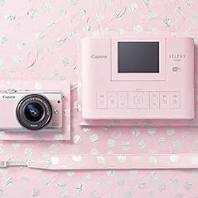 【中古】Canon ミラーレス一眼 EOS M100 リミテッドピンクフォトキット EF-M15-45 IS STM/SELPHY CP1300