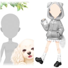 Amebaガルショ 特別キャンペーン グレー骨いぬパーカー他1点 | ガルショのアイテム、RMTの販売・買取一覧