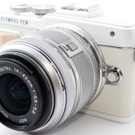 リンパス ミラーレス OLYMPUS PEN Lite E-PL7 レンズキット ホワイト 中古 Wi-Fi搭載 新品SDカード付き 届いてすぐに使える スマホへ送れる 動画撮影