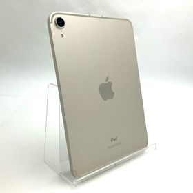 アップル(Apple)の【全額返金保証】【最速発送】Apple iPad mini 8.3インチ 第6世代 64GB スターライト WiFi+Cellular SIMフリー 美品 動作確認済(タブレット)
