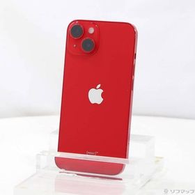 〔中古〕Apple(アップル) iPhone14 128GB プロダクトレッド MPV93J／A SIMフリー〔262-ud〕