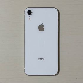 アイフォーン(iPhone)のiPhoneXR 64GB ホワイト SIMフリー バッテリー最大容量85%(スマートフォン本体)