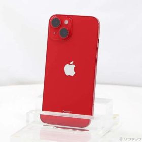【中古】Apple(アップル) iPhone14 128GB プロダクトレッド MPV93J／A SIMフリー 【262-ud】