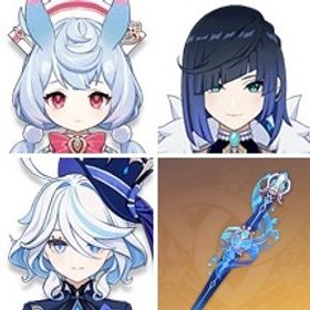 フリーナ+ジン+天空の巻+ティナリ+夢見月瑞希+天空の傲+シグウィン+ディシア+モナ+静水流転の輝き | 原神のアカウントデータ、RMTの販売・買取一覧