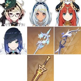 若水+聖顕の鍵+夢見月瑞希+ディシア+天空の巻+ティナリ+ニィロウ+ルミドゥースの挽歌+エミリエ+ジ | 原神のアカウントデータ、RMTの販売・買取一覧