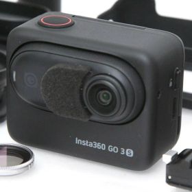 【中古】【良品】Insta360 Insta360 GO 3S (128GB) [ミッドナイトブラック] CA01-R2748-3V1C アクションカメラ ビデオカメラ 4K 手ブレ補正 タイムラプス 防水 Vlog 中古