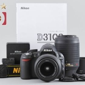 【中古】Nikon ニコン D3100 ダブルズームキット ブラック シャッター回数僅少