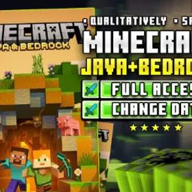 ライセンス + JAVA + BEDROCK | BAN歴無し ハイピクセル |+ MINECRAFT ライフタイム + 即時配達 |