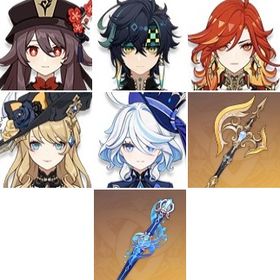 即対応|マーヴィカ+キィニチ+フリーナ1凸+胡桃+ナヴィア1凸|引退垢 | 原神のアカウントデータ、RMTの販売・買取一覧