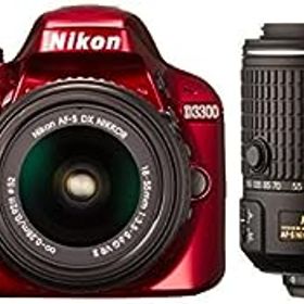【中古】（非常に良い）Nikon デジタル一眼レフカメラ D3300 ダブルズームキット2 レッド