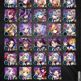 引退／ベル垢189個／キャラ多数。| モンストのアカウントデータ、RMTの販売・買取一覧