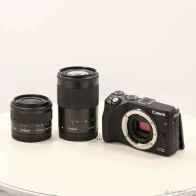 〔中古品〕 EOS M3 ダブルズームキット2 BK (2420万画素／SDXC／ブラック)【258】
