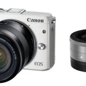 Canon ミラーレス一眼カメラ EOS M3 ダブルレンズキット(ホワイト) EF-M18-55mm F3.5-5.6 IS STM EF-M22mm F2 STM 付属 EOSM3WH-WLK