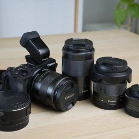 EOS M3 トリプルズーム＋単焦点＋EFアダプタ