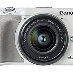 【中古】Canon ミラーレス一眼カメラ EOS M3 レンズキット(ホワイト) EF-M15-45mm F3.5-6.3 IS STM 付属 EOSM3WH-1545ISSTMLK