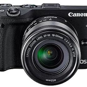 【中古】Canon ミラーレス一眼カメラ EOS M3 レンズキット(ブラック) EF-M18-55mm F3.5-5.6 IS STM 付属 EOSM3BK-1855ISSTMLK