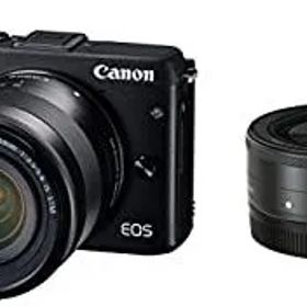 【中古】Canon ミラーレス一眼カメラ EOS M3 ダブルレンズキット(ブラック) EF-M18-55mm F3.5-5.6 IS STM EF-M22mm F2 STM 付属 EOSM3BK-WLK