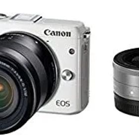 【中古】(非常に良い)Canon ミラーレス一眼カメラ EOS M3 ダブルレンズキット(ホワイト) EF-M18-55mm F3.5-5.6 IS STM EF-M22mm F2 STM 付属 EOSM3WH-WLK