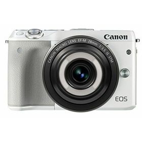 【中古】Canon ミラーレス一眼カメラ EOS M3(ホワイト)・クリエイティブマクロ レンズキット EOSM3WH-CMLK(ミラーレス一眼)