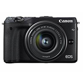 Canon ミラーレス一眼カメラ EOS M3 レンズキット(ブラック) EF-M15-45mm F3.5-6.3 IS STM 付属 EOSM3BK-1545ISSTMLK ggw725x(ミラーレス一眼)