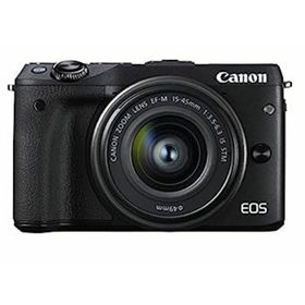 【中古】Canon ミラーレス一眼カメラ EOS M3 レンズキット(ブラック) EF-M15-45mm F3.5-6.3 IS STM 付属 EOSM3BK-1545ISSTMLK(ミラーレス一眼)