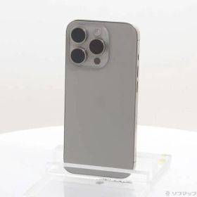 〔中古品〕 iPhone15 Pro 128GB ナチュラルチタニウム MTU93J／A SIMフリー【305】