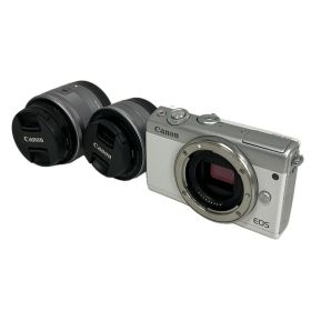 【中古】 Canon EOS M100 ミラーレス一眼カメラ EF-M 15-45mm F3.5-6.3 IS STM 22mm F2 STM ダブルレンズキット 中古 S10512128