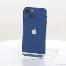 〔中古品〕 iPhone13 mini 128GB ブルー MLJH3J／A SIMフリー【297】