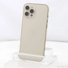 〔中古品〕 iPhone12 Pro Max 128GB ゴールド MGCW3J／A SIMフリー【377】