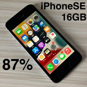 iPhoneSE 16GB SPACEGRAY バッテリー87% SIMフリー