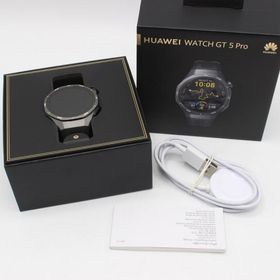 ボーナスストア+5％【美品】HUAWEI WATCH GT 5 PRO 46mm VLI-B29 ブラック スマートウォッチ ファーウェイウォッチ 本体