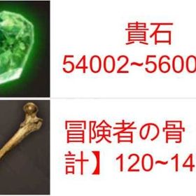 貴石54002~56000個+冒険者の骨【合計】120~140枚 | ウィズダフネ(Wizardry Variants Daphne)のアカウントデータ、RMTの販売・買取一覧