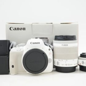 C181206-1)Canon EOS kiss x7 ダブルレンズキット ホワイト