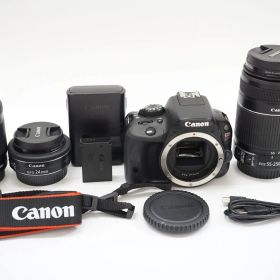 C052238)Canon EOS Kiss X7 ダブルズームキット 24㎜ 単焦点レンズ 付き