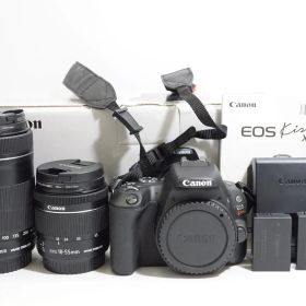 C262321)Canon EOS KISS X9 デジタルカメラ Wズームキット バッテリー2本付き