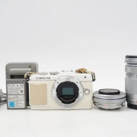 C091710-1)OLYMPUS PEN Lite E-PL７ ミラーレス一眼レフ ダブルレンズキット