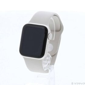 〔中古〕Apple(アップル) Apple Watch SE 第2世代 GPS 40mm スターライトアルミニウムケース スターライトスポーツバンド〔368-ud〕