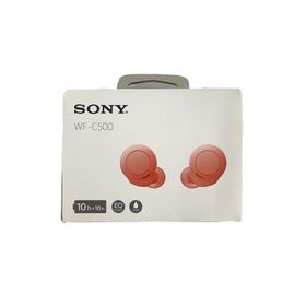 SONY◆イヤホン・ヘッドホン WF-C500 (C) [コーラルオレンジ]//