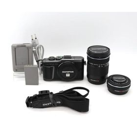 OLYMPUS ミラーレス一眼カメラ PEN E-PL10 EZダブルズームキット ブラック