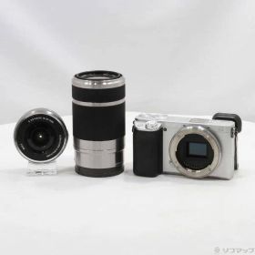 〔中古品〕 α6400 ILCE-6400Y ダブルズームレンズキット シルバー【344】