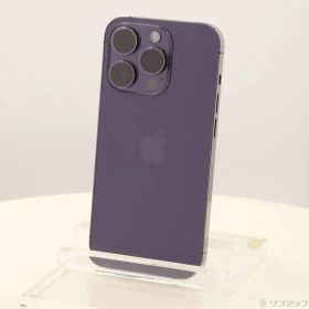 〔中古品〕 iPhone14 Pro 256GB ディープパープル MQ1E3J／A SIMフリー【262】
