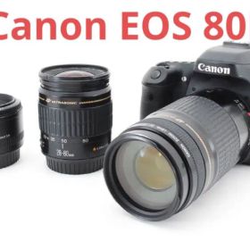 Canon EOS 80D一眼レフカメラ標準&望遠&単焦点トリプルレンズセット
