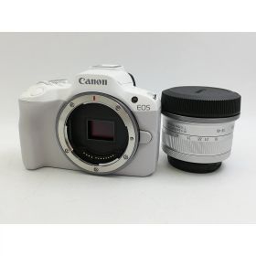 【中古】Canon EOS R50 RF-S18-45 IS STMレンズキット ホワイト【大宮東口】保証期間1ヶ月【ランクA】