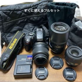 Nikon D5100 美品 フルセット レンズ3本＋32GBカード