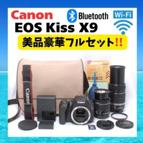 キヤノン(Canon)の手ぶれ補正ダブルレンズ⭐️Canon EOS Kiss X9⭐️美品フルセット(デジタル一眼)